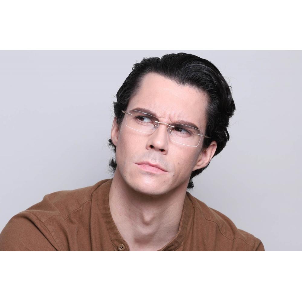 Full Rim Rectangle Gold Smartbuy Collection Linda Asian Fit 986d Fashion Unisex Eyeglasses