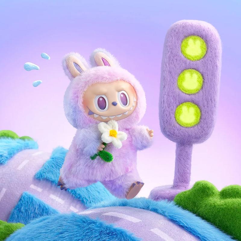 2025Новинка 3.0 плюшевая кукла Лабубу брелок 3-го поколения слепая коробка сердцебиение макарон Happy Guess серия виниловая плюшевая игрушка Trendy Play
