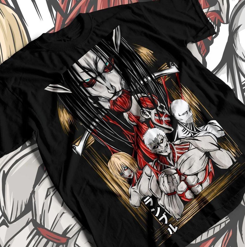 Attack on Titan Tshirt Mikasa Shingeki No Kyojin Anime AOT Gift Shirt All Size