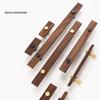 Walnut Brass Furniture Handles Long Modern Pulls Cupboard Wardrobe Dresser Shoe Box Wine Bar Drawer Cabinet Knobs
