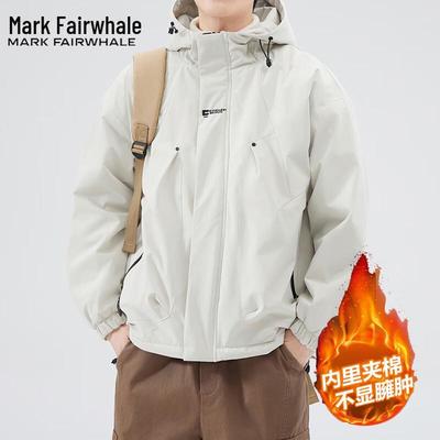 Мужская зимняя утепленная куртка с капюшоном свободного кроя Mark Fairwhale