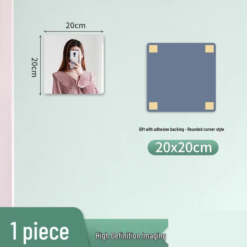 Зеркальная акриловая наклейка на стену во весь рост: Самоклеящаяся HD для ванной комнаты или дверцы шкафа.