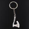Fashion Keychain 43x24mm Viking Axe Bronze Pendants DIY Men Jewelry Car Key Chain Ring Holder Souvenir For Gift