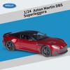 Масштаб 1/24 WELLY Aston Martin DBS Superleggera, модель автомобиля из сплава, литье под давлением, металлические игрушечные транспортные средства, модель автомобиля, коллекция высокой имитации, детские подарки