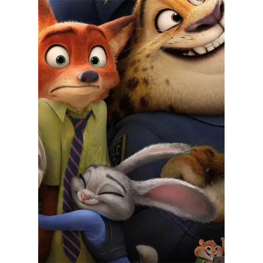 Disney Зверополис Джуди Ник 5D Алмазная Живопись Полностью с Алмазами Сделай Сам Ручная Алмазная Живопись Мультяшный Декоративный Набор для Живописи
