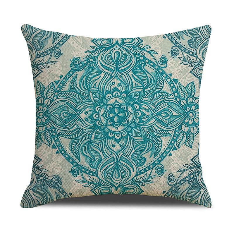 Pattern Printed Pillowcase Bedroom Sofa Cushion Cover Linen Pillowcase Geometric Nordic Style Side Sleeping
