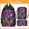 Minecraft School Backpack Set With Printed Game Pattern For Kids Students
