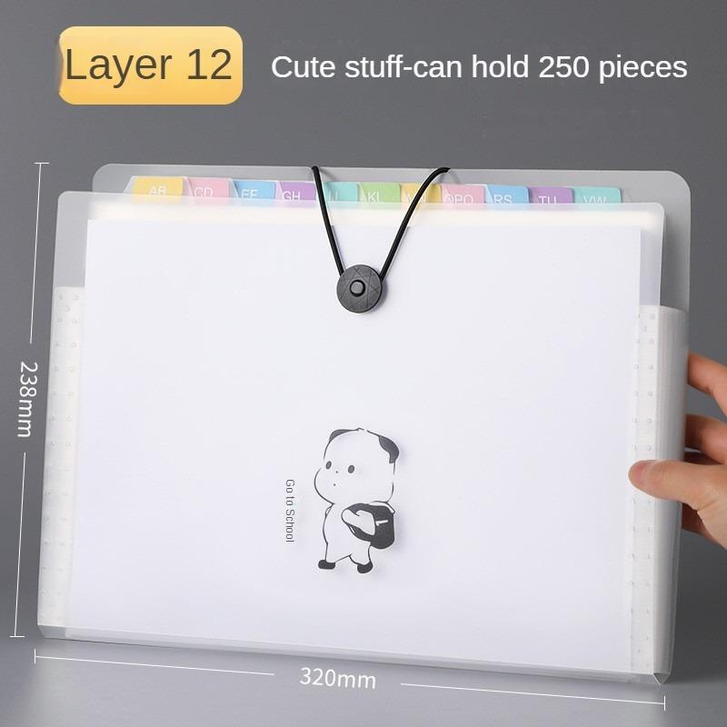 Прозрачная вставная папка-файл А4 сумка для документов многослойный расширяющийся кошелек папка держатель органайзер для школьных канцелярских принадлежностей