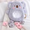 Cute Cartoon Animal Plush Pillow with Small Toys Inside Soft Stuffed Sofa Cushion Home Decor Birthday Gift for Kids
