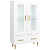 Highboard White 70 x 31 x 115 cm Particle Board