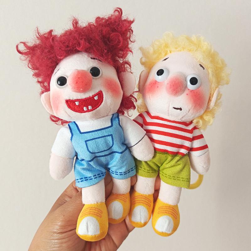 Soft Cartoon Curly Hair Plush Keychain Lovely Fluffy Doll Pendant 1Pcs Durable Key Holder for Women Purse Decor