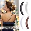 4Pcs/Set Banana Hair Clip Large Vintage Non-slip Thin Fine Thick Hair Claw Clip Women Hair Clincher Combs Ponytail Holder Hair Accessories