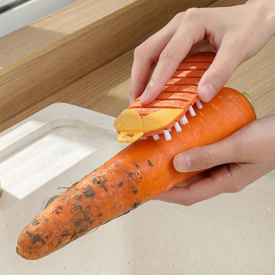 Portable Pot Brush Useful PP Material Home Accessory Flexible Vegetable Cleaning