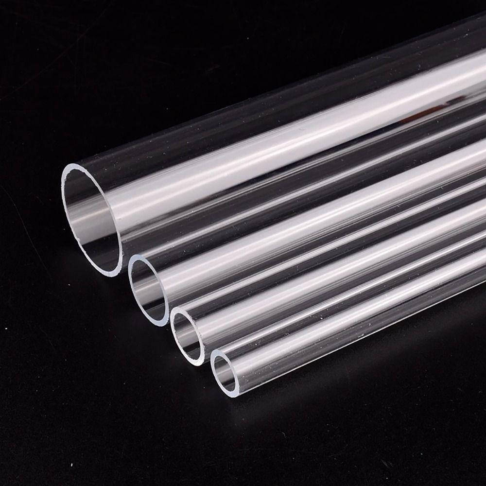 1Pcs O.D 16/20/25/32/40/50mm Acrylic Tube Clear Transparent Pipe Fittings  Aquarium Supplies