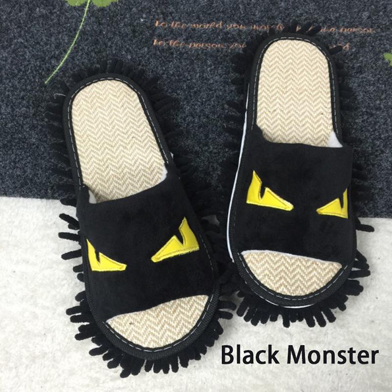 Унисекс, тапочки из микрофибры для чистки пола, тапочки для ленивой швабры с мультяшной собакой