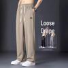 Men's Summer Casual Ice Silk Trousers: Lightweight, Loose-Fit, Straight-Leg Sports Pants