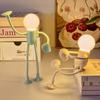 Changeable Shape Funny Sportsman Night Light Button Battery Desk Lamp For Bedroom Bathroom Hallway Kitchen Christmas Decorations