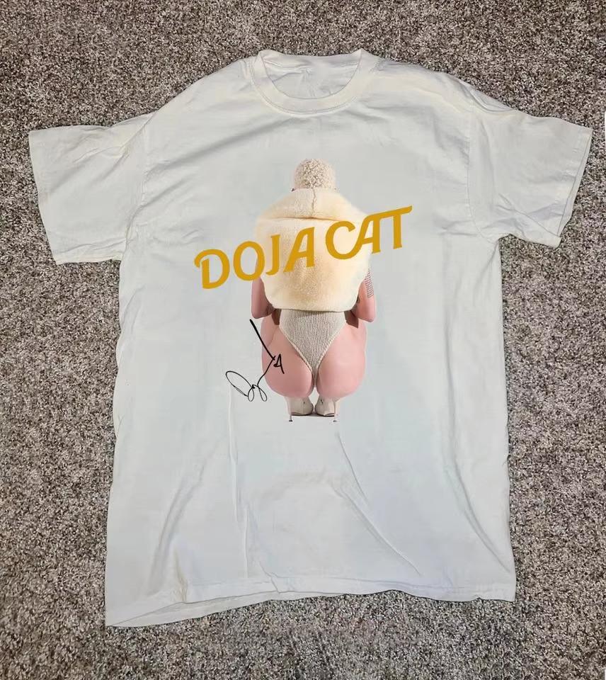 Винтажная футболка Doja Cat с коротким рукавом Мужская Женская Все размеры от S до 5XL SG006 Унисекс Футболка
