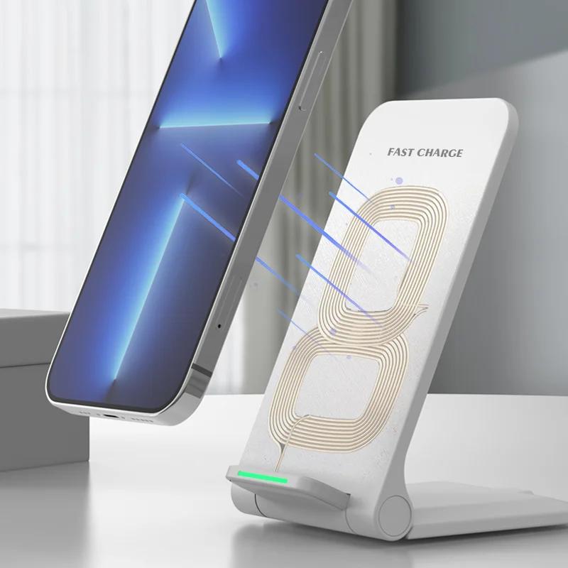 Подставка для беспроводного зарядного устройства 30 Вт для iPhone 14 13 12 11 X Pro Max Samsung S22 S20 S10 Xiaomi, станция быстрой зарядки, держатель для телефона