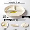 four-compartment rectangular melamine tray