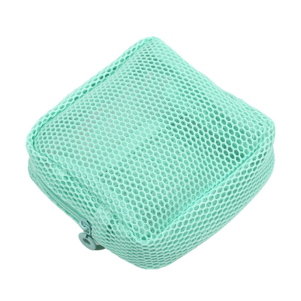 Портативная сетчатая косметичка для губной помады, сумка для хранения ключей, квадратный кошелек на молнии карамельного цвета, держатель для гигиенических салфеток