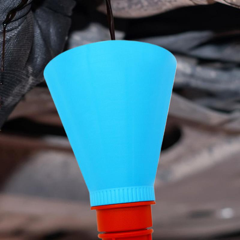 Car Oil Drain Funnel Lubricating Oil Drain Funnel Automobile Leak-Proof Spill-Proof Oil Funnel Receiver For Waste Oil Drain