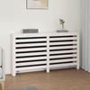 822602 vidaXL Radiator Cover White 153x19x84 Cm Solid Pine Wood