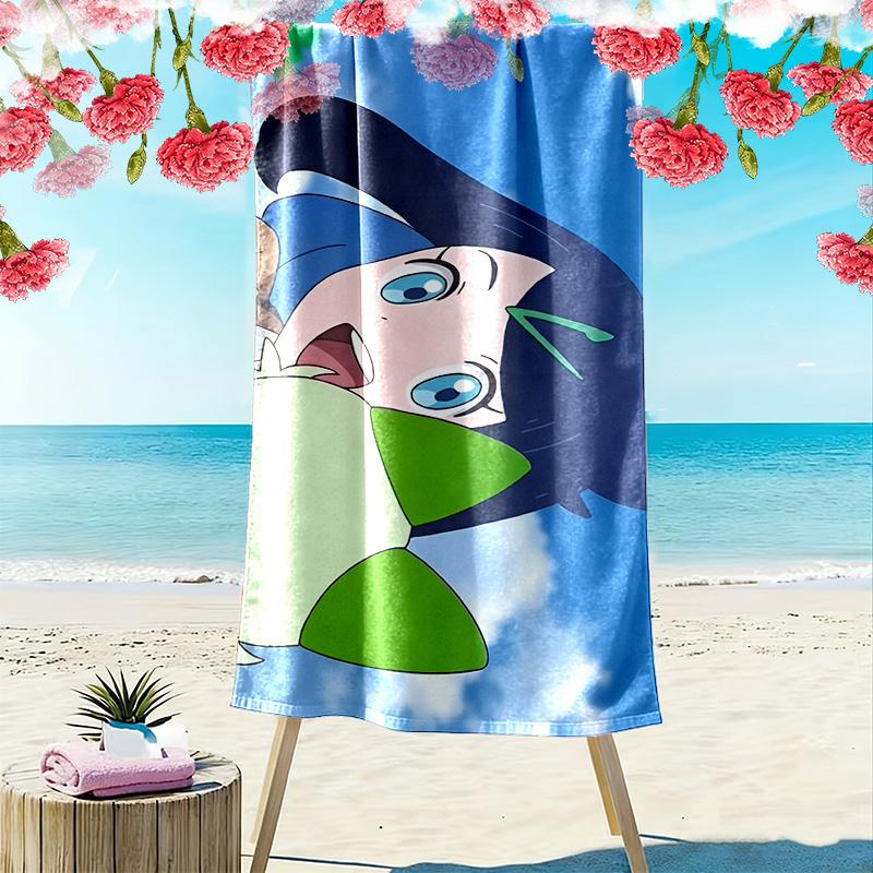 Cute Lyra Print Beach Towel, Large Soft Quick Dry Towel for Beach Camping Swimming
