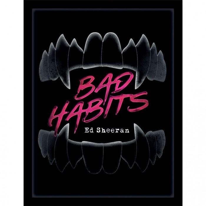 Ed Sheeran Плакат с вредными привычками в рамке