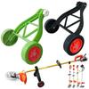 Labor-Saving Auxiliary Wheel of Lithium-Ion Mower Adjustable Support Wheels Set for Cordless Grass