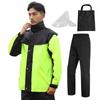 Sanwaame Мотоциклетный Велосипедный Дождевой Комплект Верх и Низ Двусторонний Светоотражающий Дождевик для и Включает Сумку для Хранения Мужской Дождевик, Дождевая Одежда, Костюм, [Высоко
