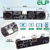 ELP 4MP USB камера с двумя объективами, широкоугольная синхронизированная ПК-камера, высокоскоростная 1080P 60 кадров в секунду, камера с подсветкой, бинокулярная веб-камера, мини-камера с лазерной гравировкой UVC
