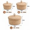 Round Storage Basket Dustproof Home Sundries Organizer Desktop Storage Box  Books Clothes Makeup