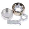 4Pcs/Set Chrome Anti-Theft Screws Car License Alloy Plate Bolts Frame Screwscar