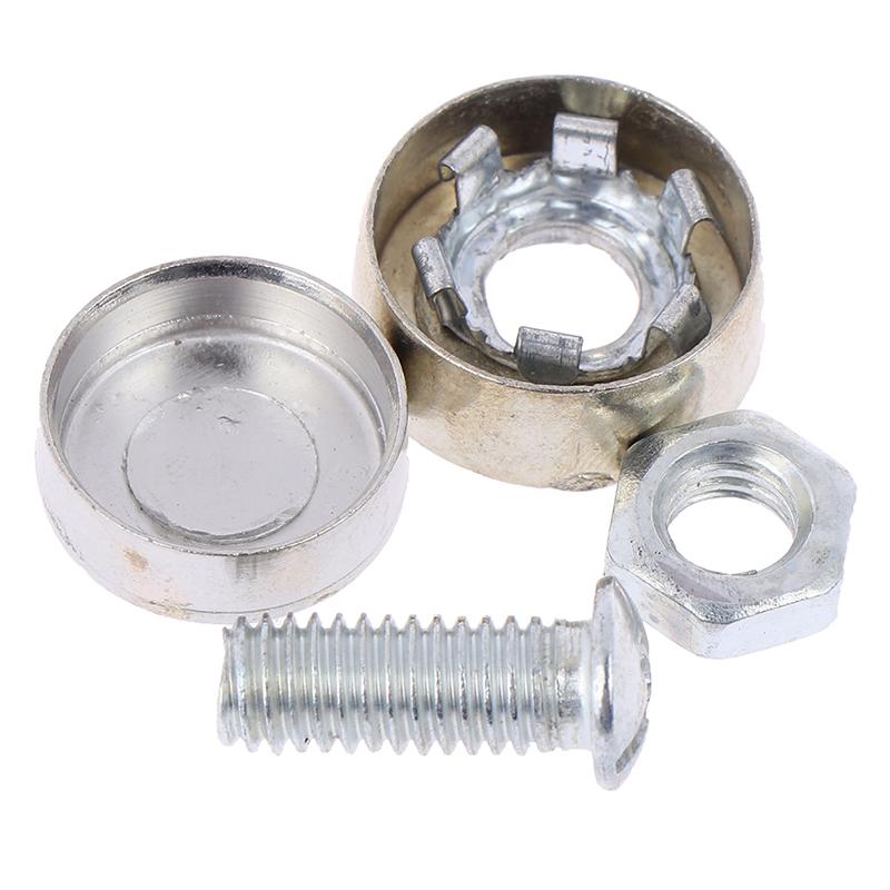 4Pcs/Set Chrome Anti-Theft Screws Car License Alloy Plate Bolts Frame Screwscar
