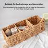 Игрушки Косметика Плетеная корзина Плетеная разделенная корзина Большая емкость Экологичная Многоцелевая