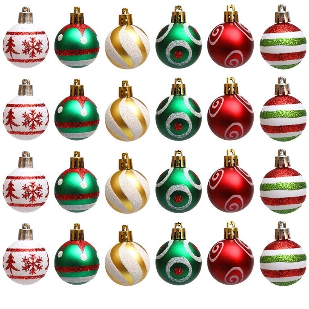 Shatterproof Painted Christmas Ball 4/6cm Xmas Tree Decoration  Merry Christmas Tree Decor