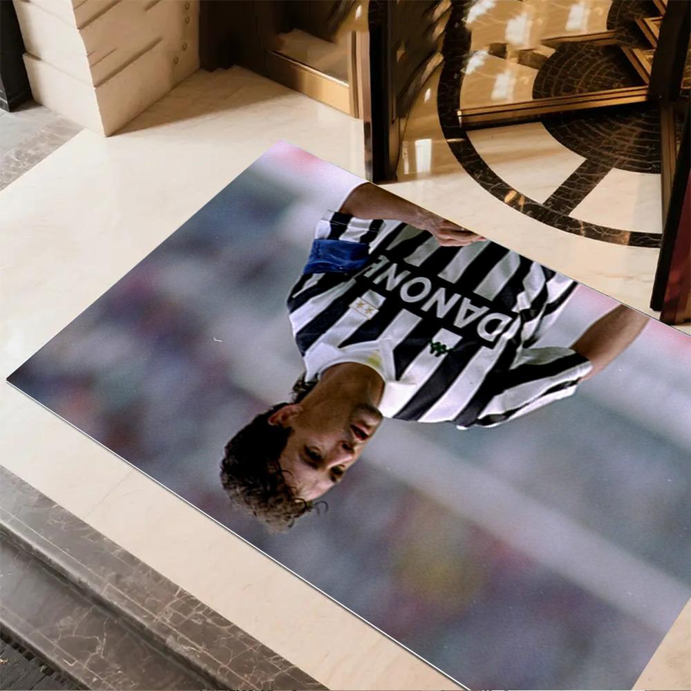 Football Player Action Floor Rug Office Rug Suitable for Entryway Outdoor Foyer Dining Room Anti-slip Rug Decorate Offices