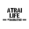 [KAIMIRU STORE] DAIHATSU ATRAI ATRAI Light Van Car Emblem Cut Letter Sticker Stencil (k_966 Black ATRAI)