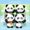 Adorable Panda Plush Keychain With Fruity Backpack Charm Premium Mink Fur Cute Animal Toy