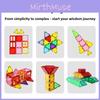 Магнитные блоки Строительный STEM Обучающая игрушка 2D 3D Детская игрушка Креативность Подарок