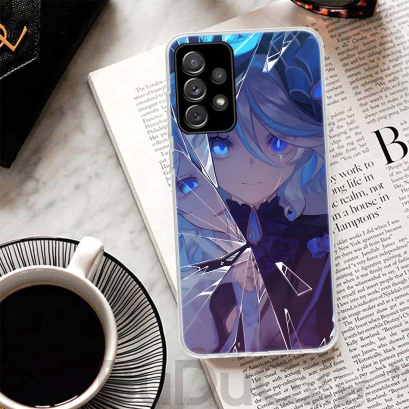 Чехол Genshin Impact Furina для Samsung Galaxy A52 A42 A32 A22 A12 A50 A51 Чехол для телефона A70 A71 A40 A41 A30S A31 A20E A21S A10S Ga