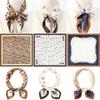 Women'S New Fashionable Atmosphere Simulation Silk Scarf Neck Protection Scarf Spring Summer Autumn Square Scarf
