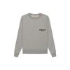 Fear of God Свитшот унисекс Essentials из флиса с круглым вырезом и бархатным логотипом SS22, темно-овсяный FOG-SS22-614