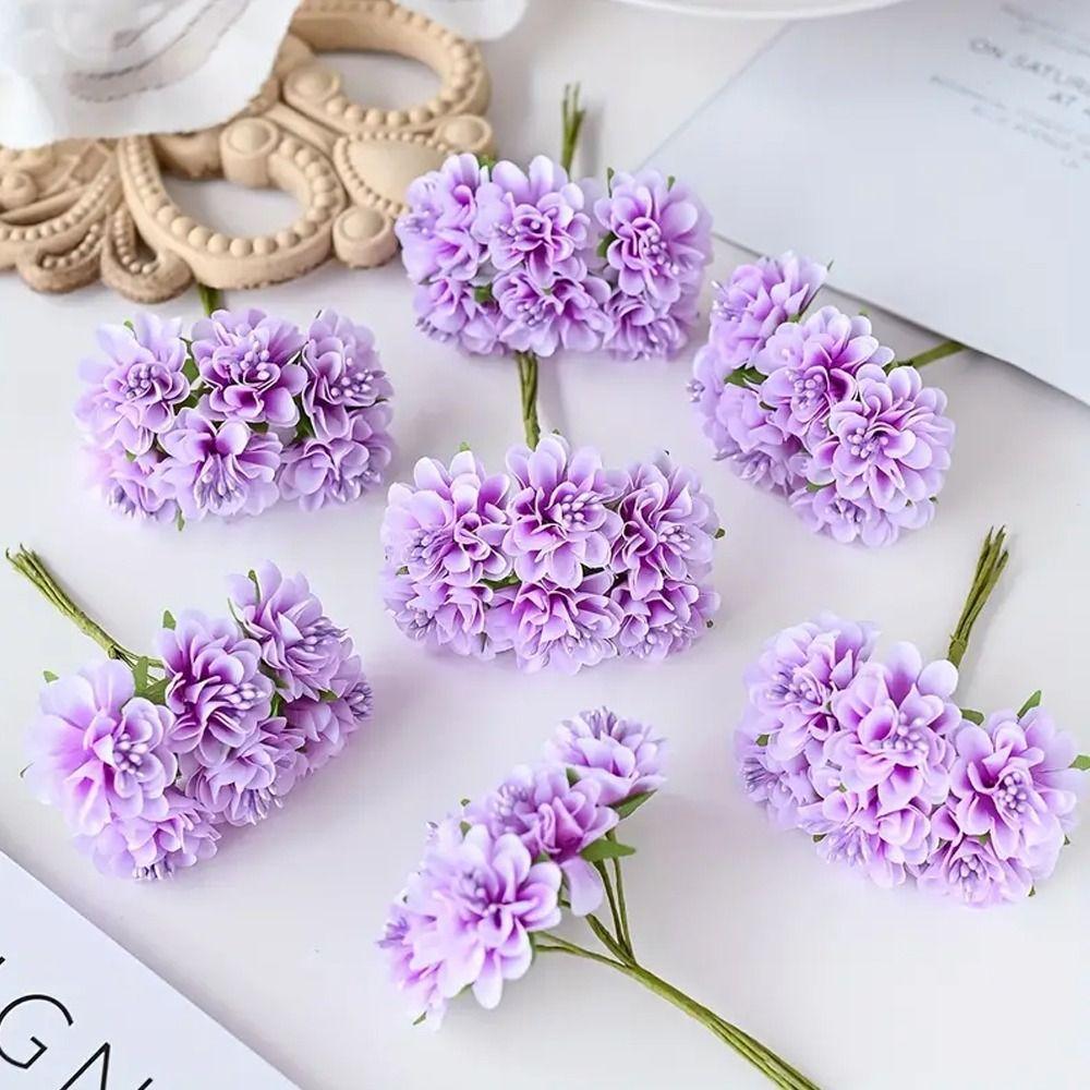 Мини-букет из искусственных гвоздик своими руками, искусственные растения, шелковый букет гортензий, украшение на День матери