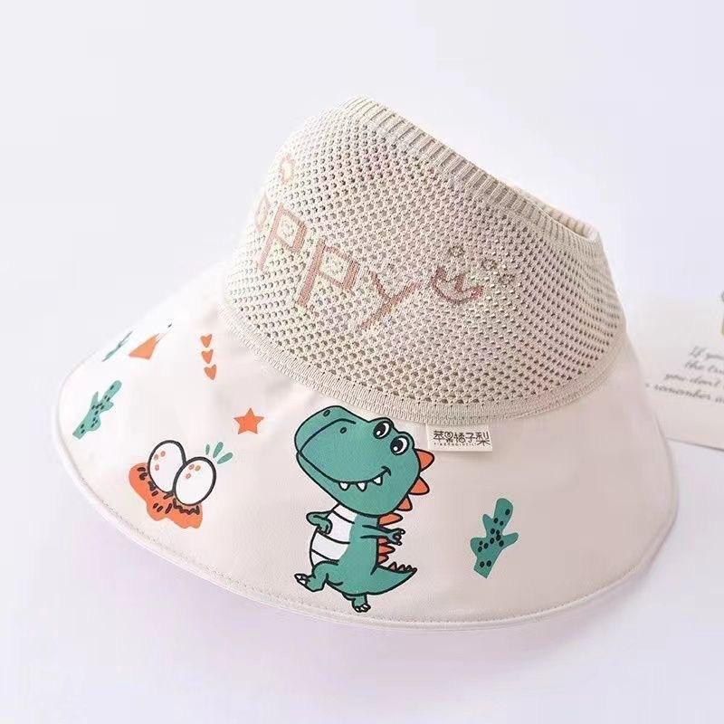 Bear cute children's sun hat summer sun hat niche empty top boys and girls baby sun hat sun hat