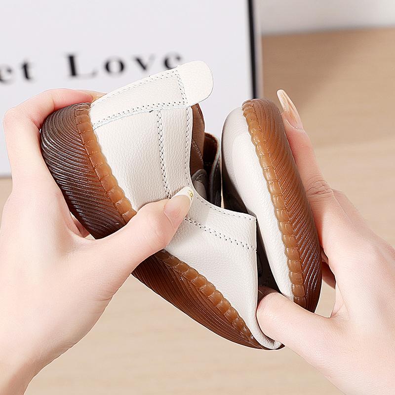 Модные летние повседневные женские балетки, полубалетки, женские туфли-мокасины слипоны для девушек, новинка 2025, черные кожаные женские туфли, кроссовки