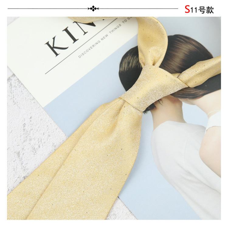 Maillard Color Style 8Cm Casual Dress Business Tie Men'S Retro Beige Coffee Champagne