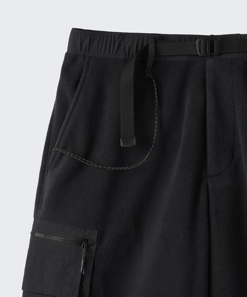 MUSINSA STANDARD [City Leisure] Polar Fleece Belted Cargo Pants [Grey]
