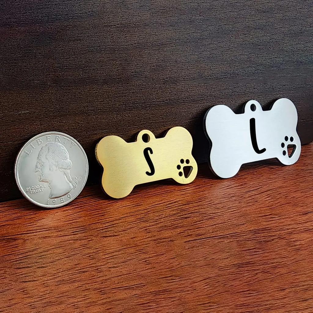 Персонализированные бирки для собак из нержавеющей стали с защитой от потери, бирки для домашних животных